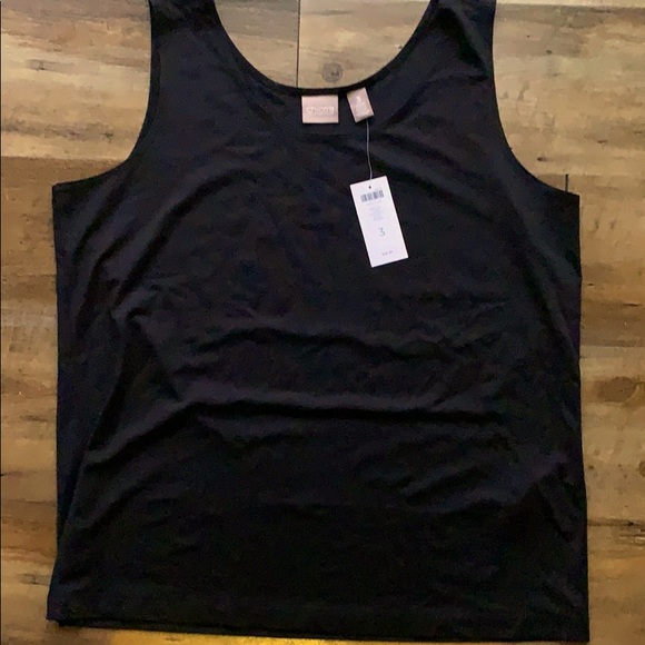 Chico's Tops - Chico’s black microfiber tank NWT